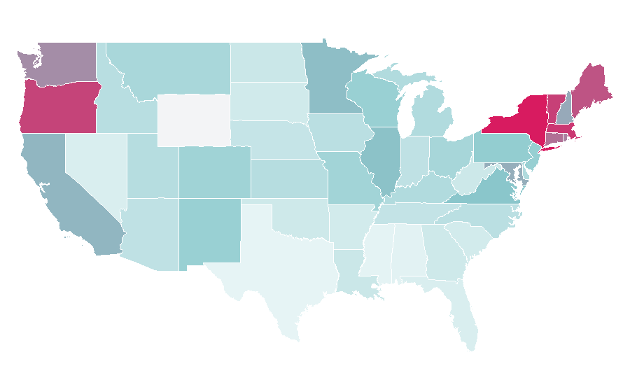 Affinity by region — The Third Man, United States