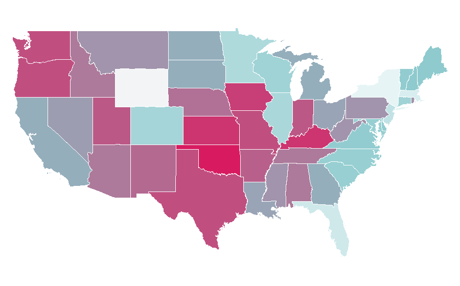 Affinity by region — The Transformers: The Movie, United States