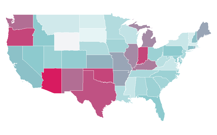 Affinity by region — The Umbrella Academy, United States