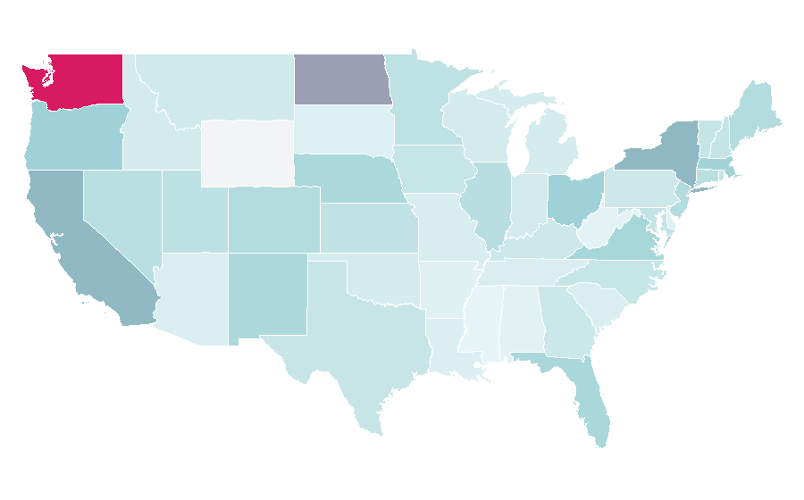 Affinity by region — The Verge (XM), United States