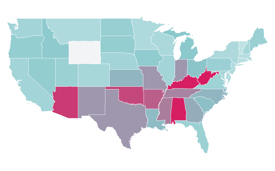 Affinity by region — The Walking Dead (video game), United States