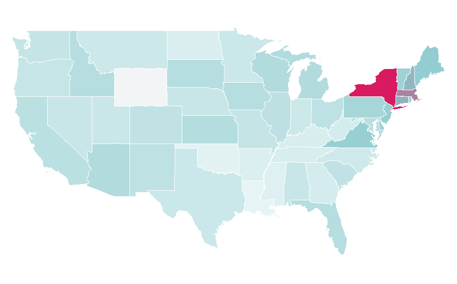 Affinity by region — The Wall Street Journal, United States