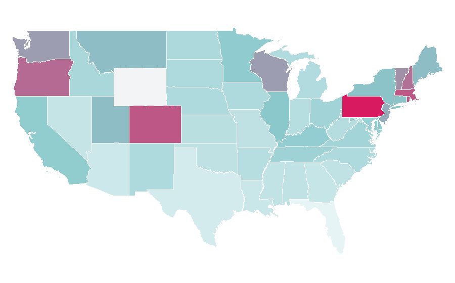 Affinity by region — The War on Drugs (band), United States