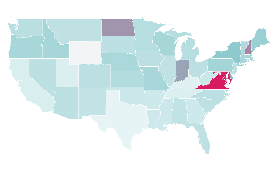 Affinity by region — The Washington Free Beacon, United States