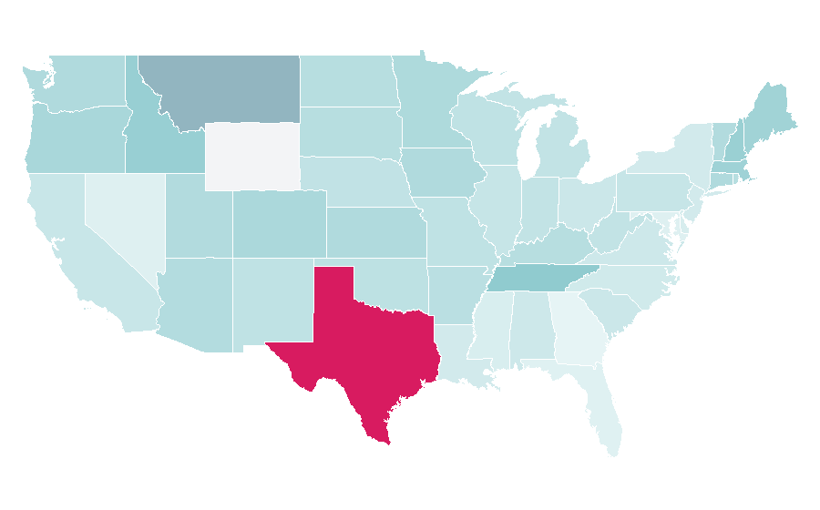 Affinity by region — The Way Back, United States