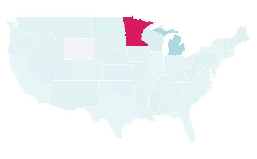 Affinity by region — The Wedding Shop, United States