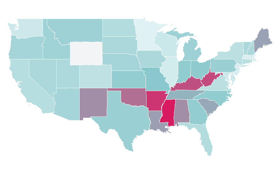 Affinity by region — The Wild Thornberrys, United States