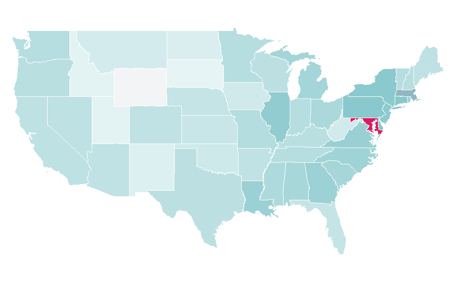 Affinity by region — The Wire, United States