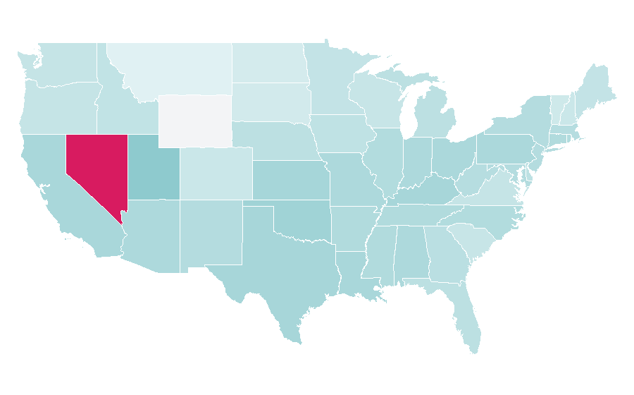 Affinity by region — The Wizard of Oz, United States