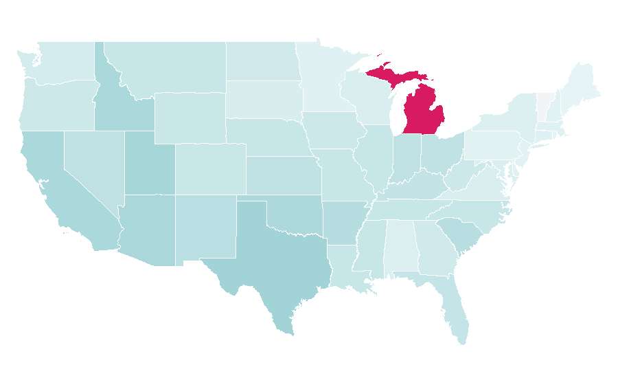 Affinity by region — The Wolverine (film), United States