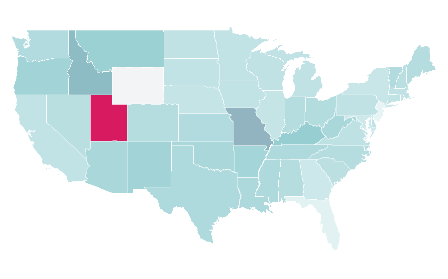 Affinity by region — The Woman in Black (2012 film), United States
