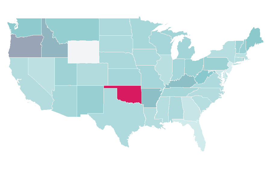 Affinity by region — The X-Files, United States