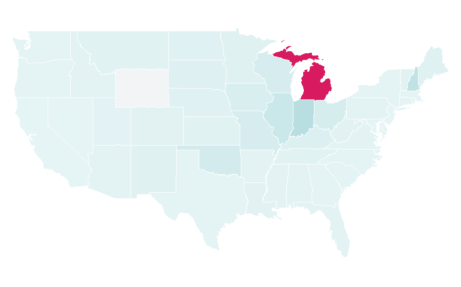 Affinity by region — The Zoo, United States