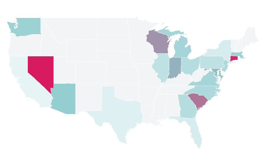 Affinity by region — Theatrical scenery, United States