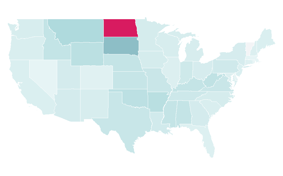 Affinity by region — Theodore Roosevelt, United States