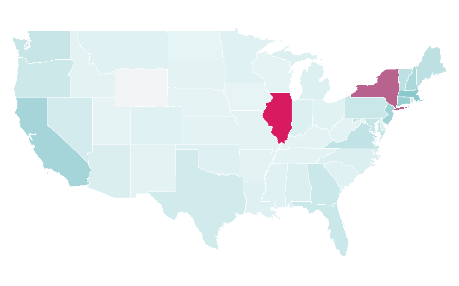 Affinity by region — Theory (clothing retailer), United States