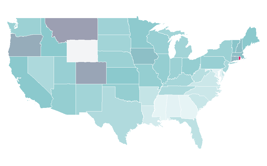Affinity by region — There's Something About Mary, United States