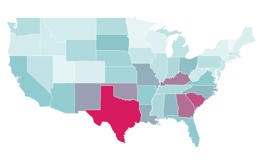 Affinity by region — Thermal energy, United States