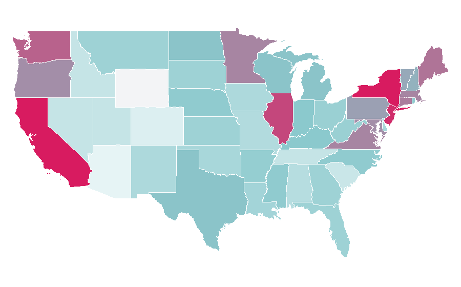 Affinity by region — Thermos, United States