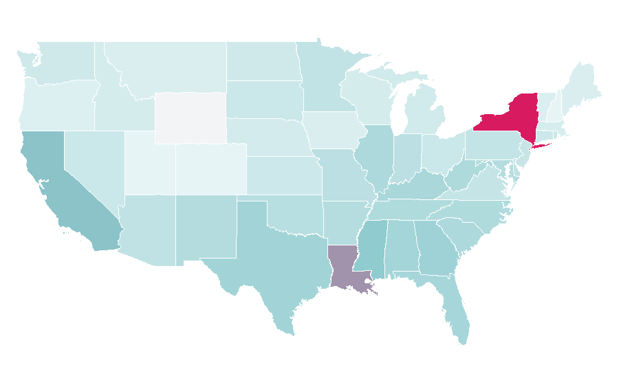 Affinity by region — THICK, United States