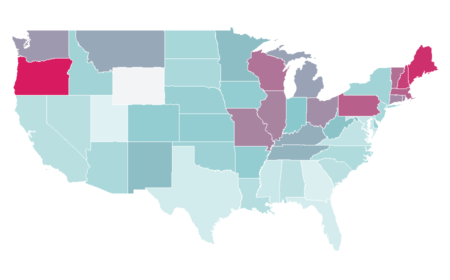 Affinity by region — Thin Lizzy, United States