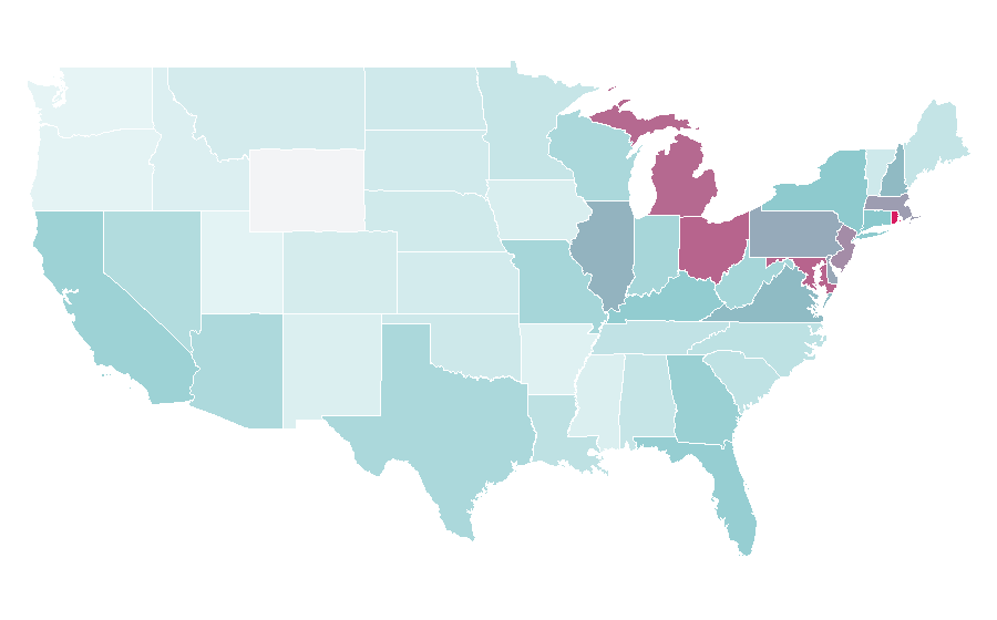 Affinity by region — Things Remembered, United States