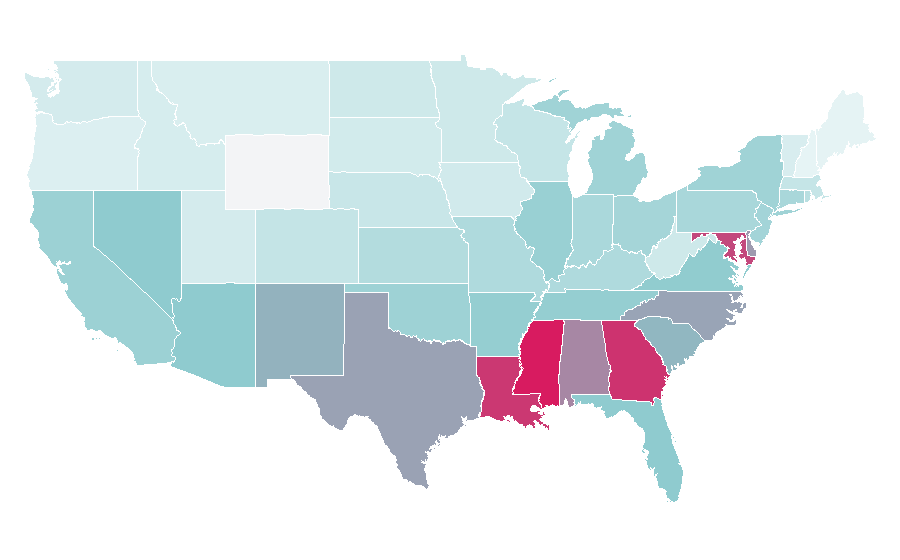 Affinity by region — Think Like a Man, United States