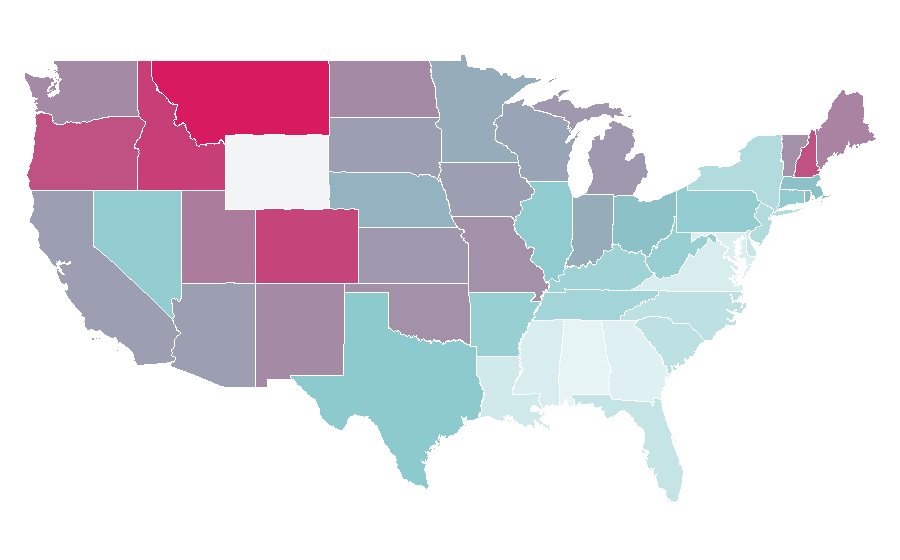Affinity by region — This Is 40, United States
