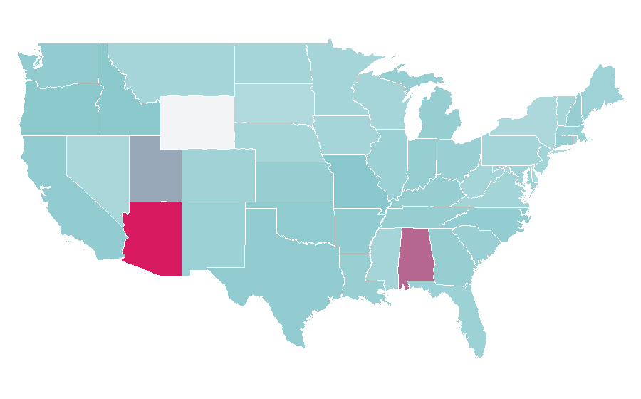 Affinity by region — This Is Us, United States