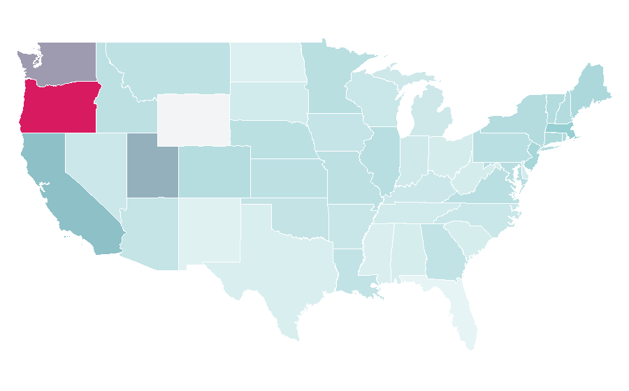 Affinity by region — Thistle, United States