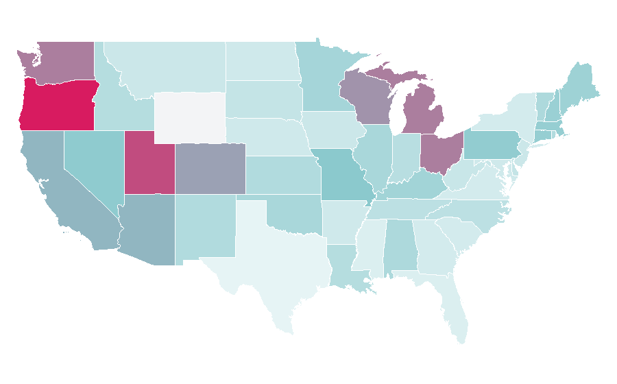 Affinity by region — Thompson Twins, United States