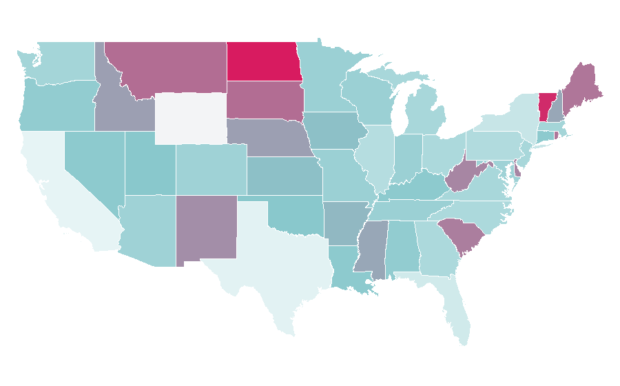 Affinity by region — Thor (film), United States