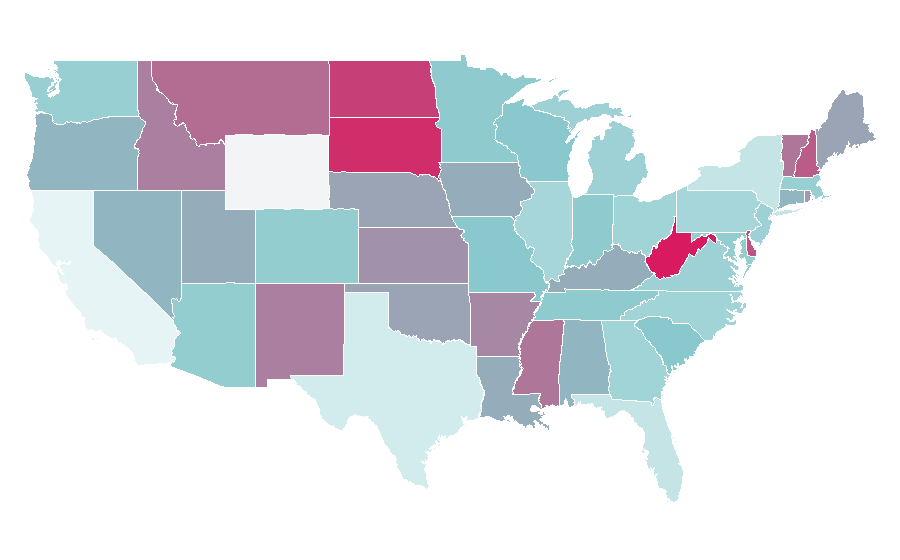 Affinity by region — Three-dimensional space, United States