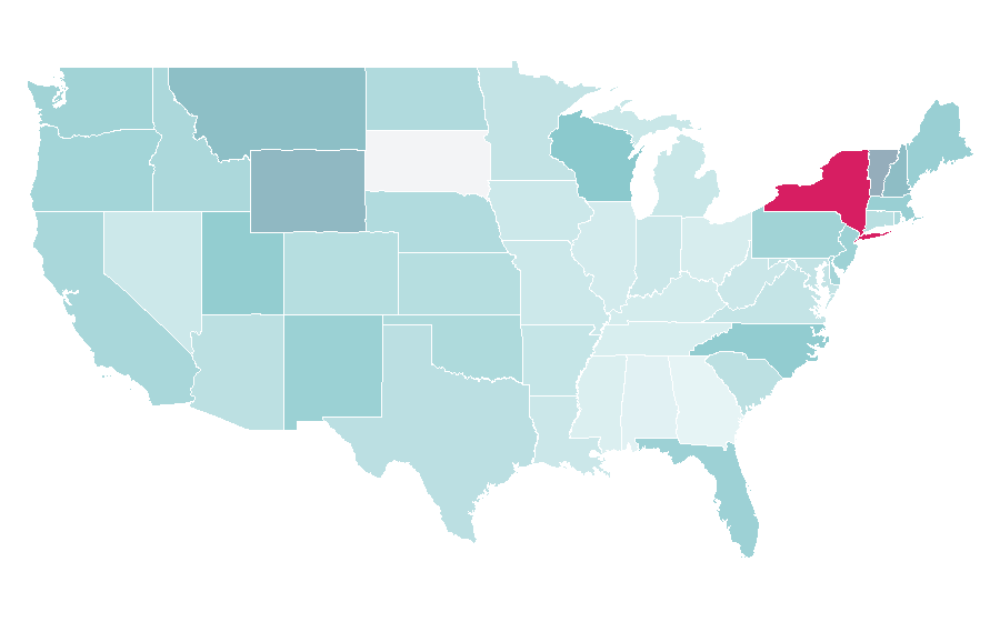 Affinity by region — Thrift Shop, United States