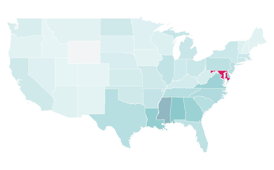 Affinity by region — Thurgood Marshall, United States