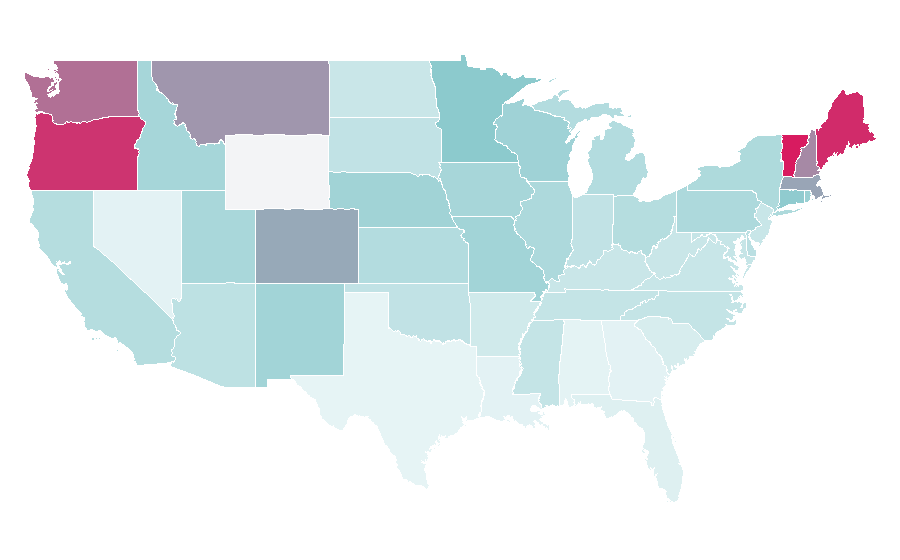 Affinity by region — Tig Notaro, United States