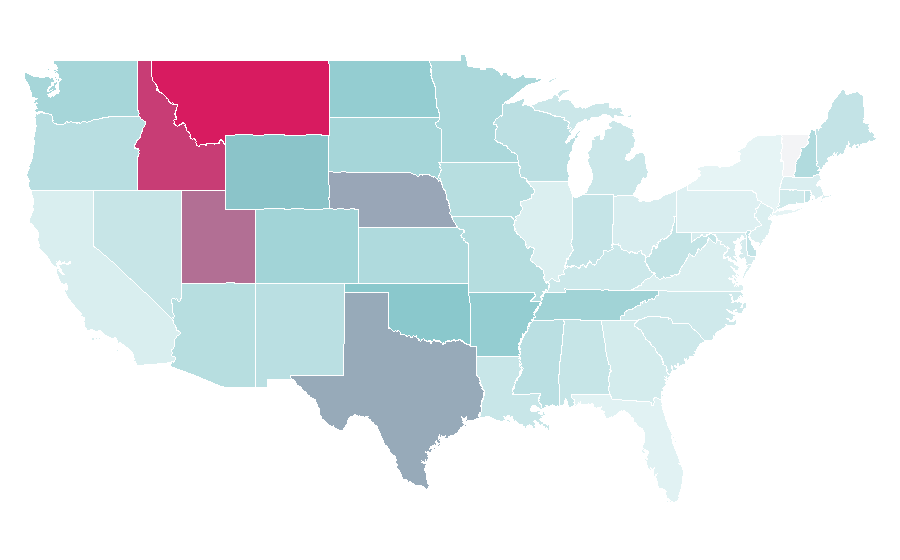 Affinity by region — Tige Boats, United States