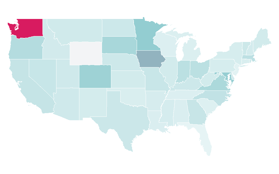 Affinity by region — Tigrinya language, United States