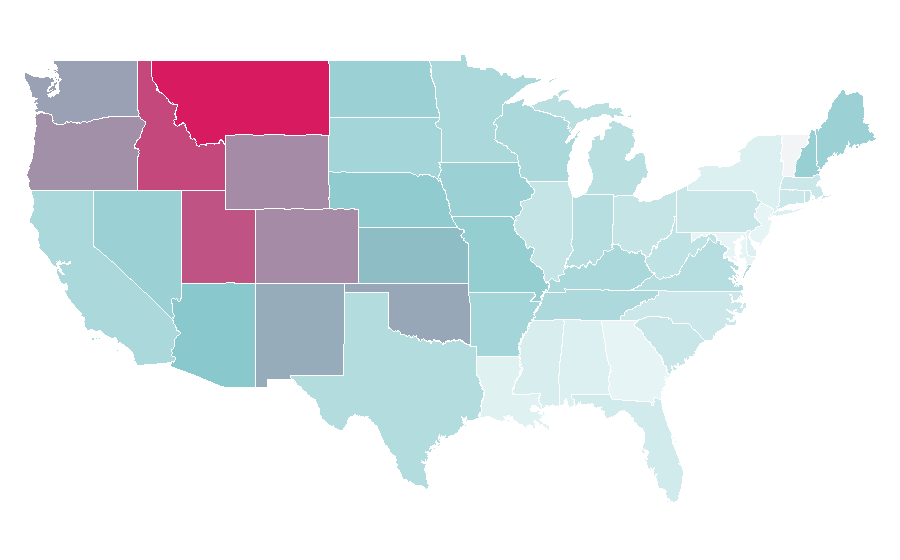 Affinity by region — Til Schweiger, United States