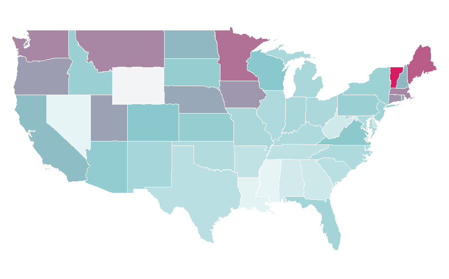 Affinität nach Region — Tile, USA