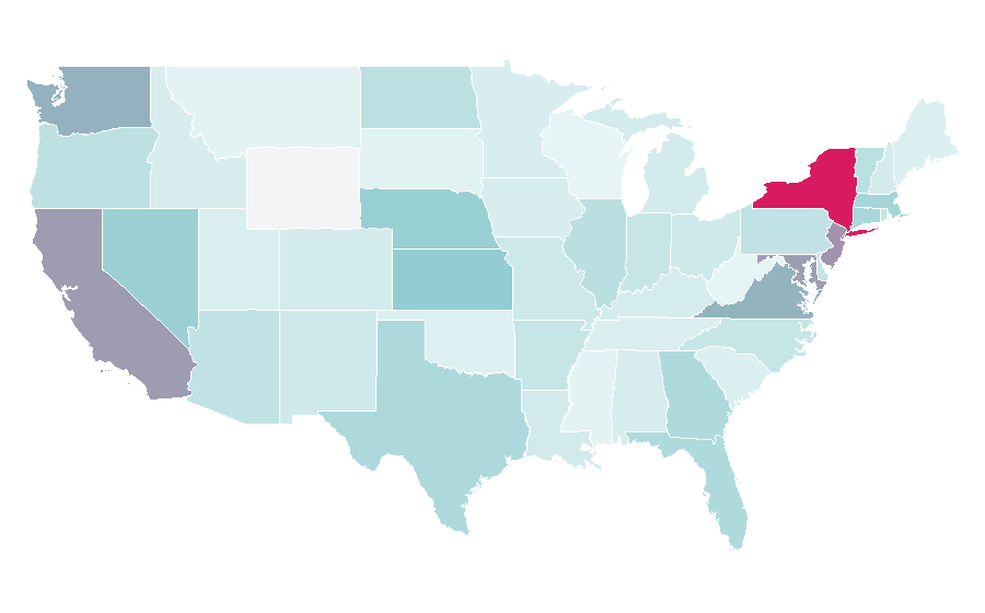 Affinity by region — Times Now, United States