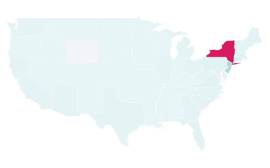 Afinidad por región — Times Square, Estados Unidos