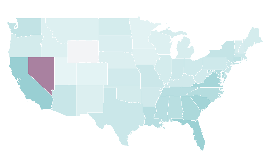 Affinity by region — Timeshares, United States