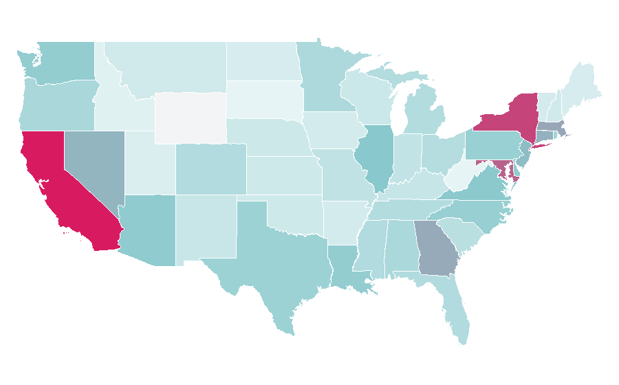 Affinity by region — Tinashe, United States