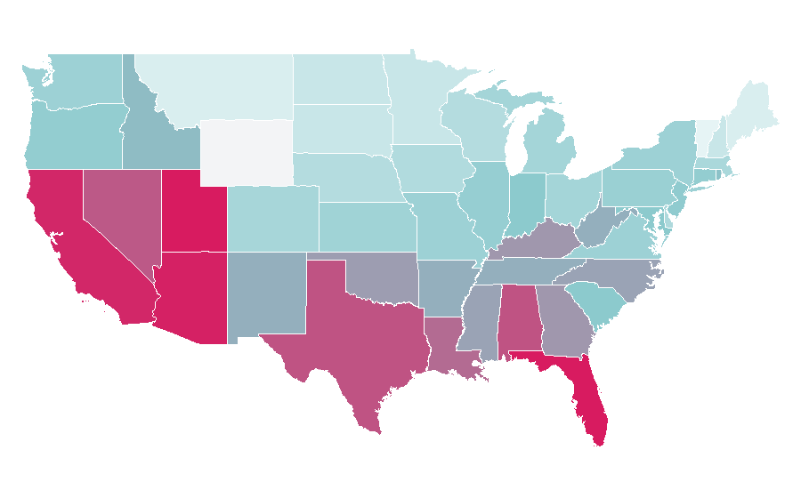 Affinity by region — Tinker Bell (film), United States