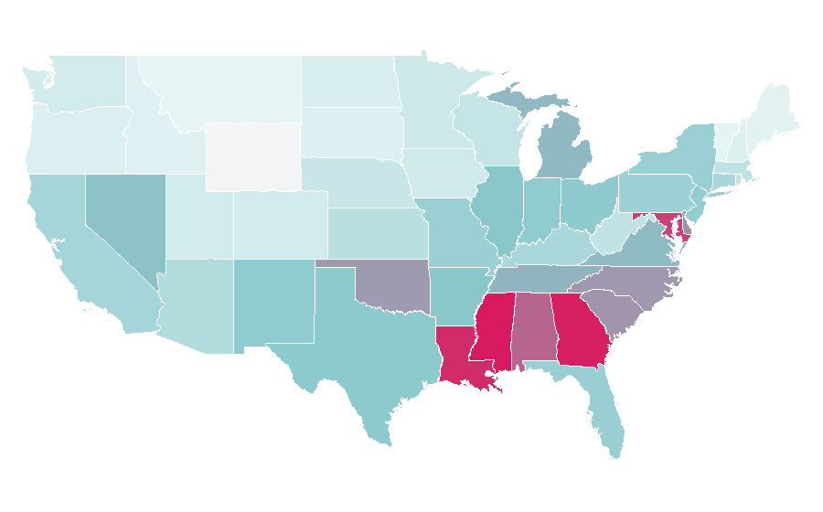 Affinity by region — Tito Jackson, United States
