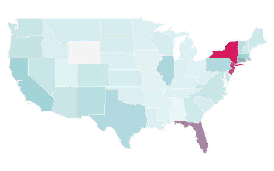 Affinity by region — Tito Puente, United States