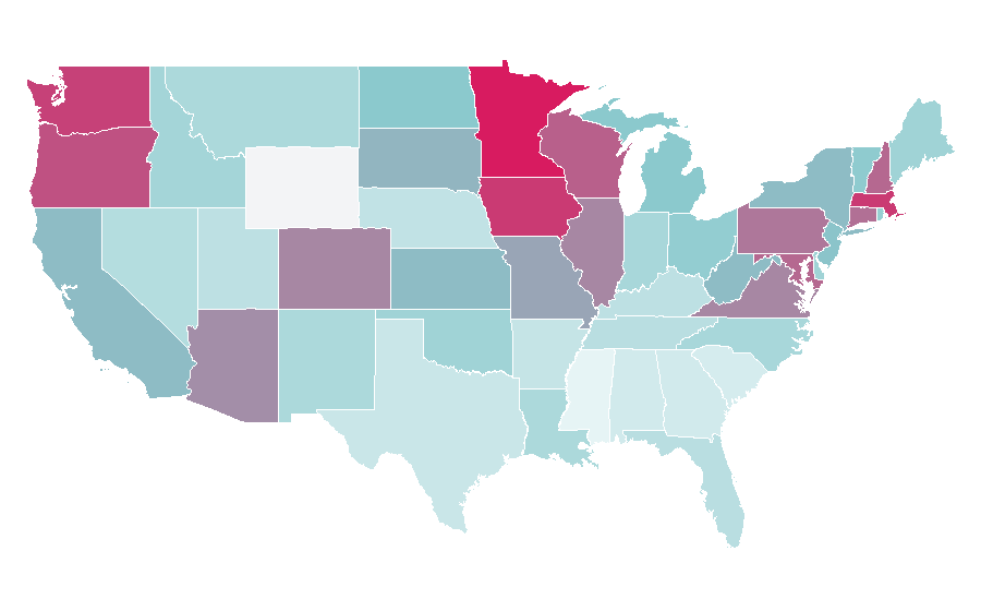Affinity by region — TiVo, United States