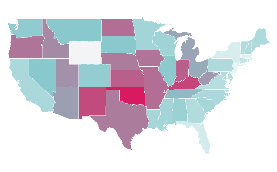 Affinity by region — TMNT Movie, United States