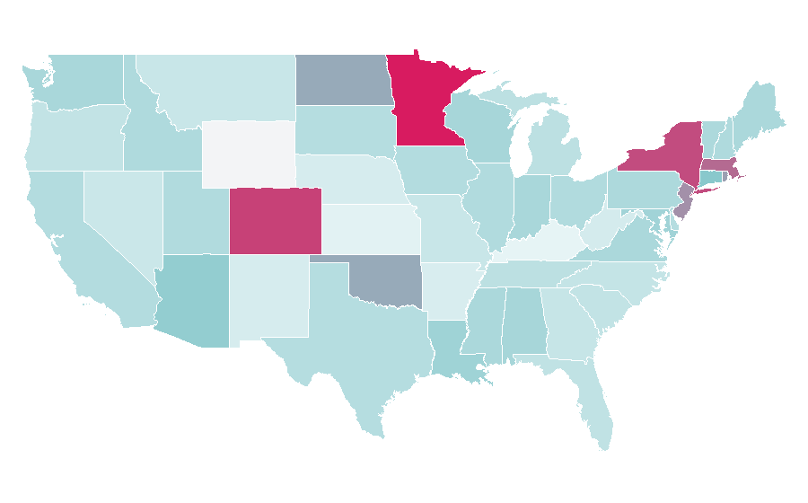 Affinity by region — TNT (Sweden), United States